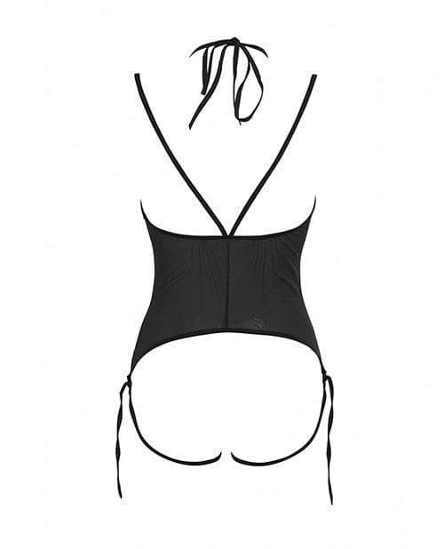 Allure Angelina Sheer Mesh Under Bust Teddy Lingerie