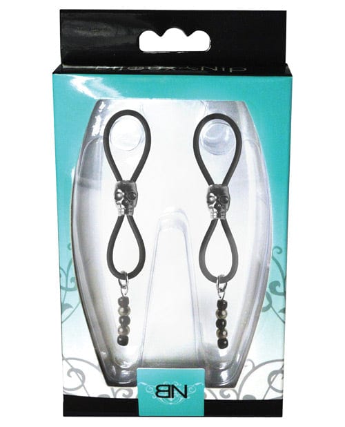 Bijoux de Nip Nipple Halos Black Skull Slider - Black/Silver Bondage Blindfolds & Restraints