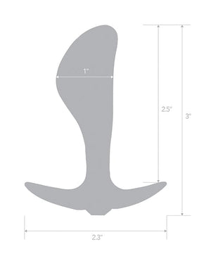 Blue Line 2.5" Stainless Steal Bling Prostate Massager Plug Anal Products