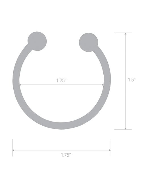 Blue Line Stainless Steal Bull Nose Glans Ring Bondage Blindfolds & Restraints