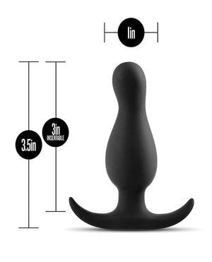 Blush Anal Adventures Curve Plug - Black Anal Products