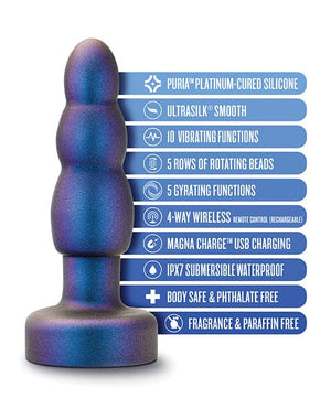 Blush Anal Adventures Matrix Kinetik Plug - Space Age Blue Anal Products