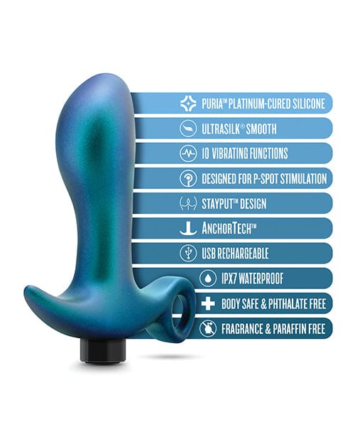 Blush Anal Adventures Matrix Teleportation Plug - Lunar Blue Anal Products