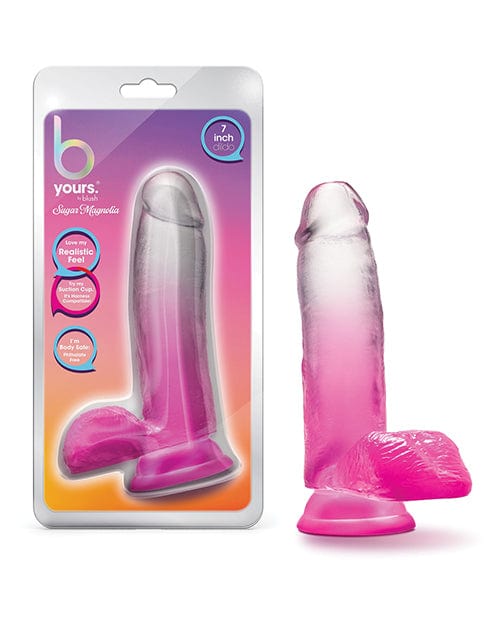 Blush B Yours 7" Sugar Magnolia Dildo - Fuchsia Dongs & Dildos
