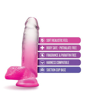 Blush B Yours 7" Sugar Magnolia Dildo - Fuchsia Dongs & Dildos