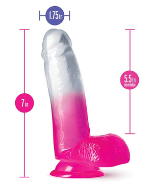 Blush B Yours 7" Sugar Magnolia Dildo - Fuchsia Dongs & Dildos