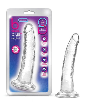 Blush B Yours Plus 7.5" Lust N' Thrust Dildo Clear Dongs & Dildos