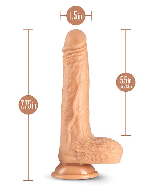 Blush Dr. Skin Silicone Dr. Grey 7" Thrusting Dildo - Vanilla Dongs & Dildos