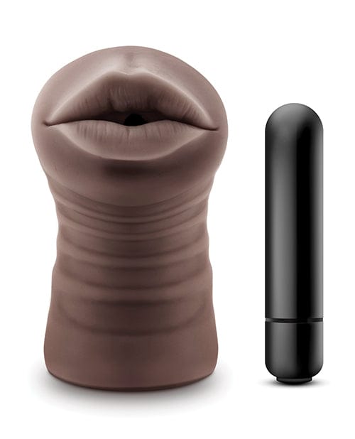 Blush EnLust Mouth Stroker w/Vibrating Bullet - Krystal Dolls & Masturbators