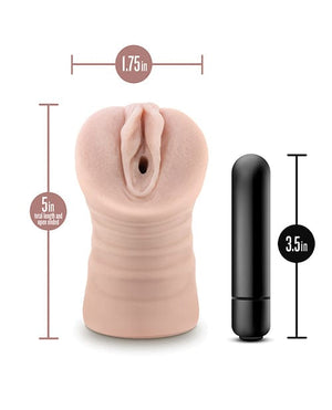 Blush EnLust Pussy Stroker w/Vibrating Bullet - Ayumi Dolls & Masturbators