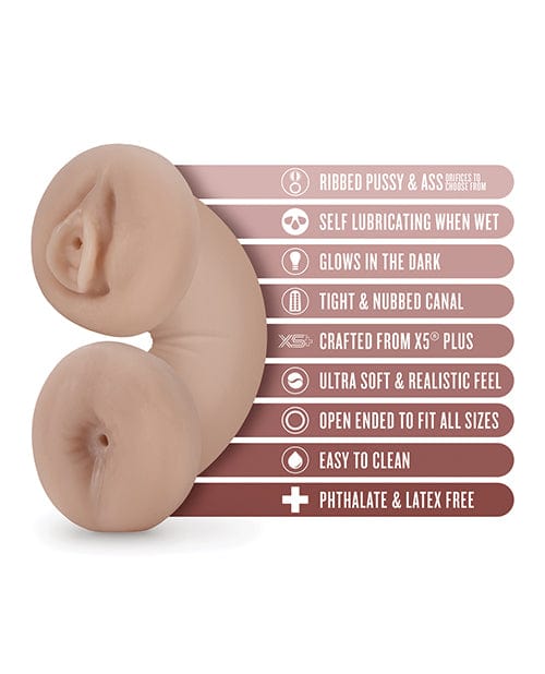 Blush EnLust Soft & Wet Glow-in-the-Dark Pussy & Ass Stroker - Tasha Dolls & Masturbators