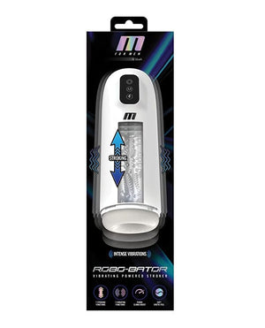 Blush M for Men Robo Bator Powered Vibrating Stroker - White Dolls & Masturbators