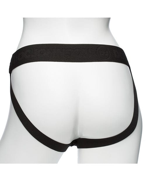 Body Extensions Be Naughty Vibrating 4 Piece Strap On Set - Black Strap Ons