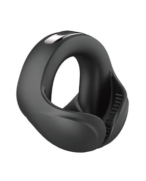 Cockpower Scrotum Hugger Cock Ring - Black Penis Enhancement