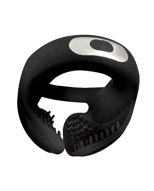 Cockpower Scrotum Hugger Cock Ring - Black Penis Enhancement