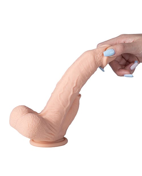 Colter App Controlled Realistic 8.5" Thrusting Dildo Vibrator w/Clit Licker - Ivory Vibrators