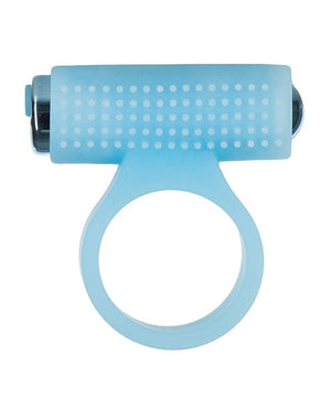 Cosmic Cock Ring w/Rechargeable Bullet - 9 Functions Glow in the Dark Penis Enhancement