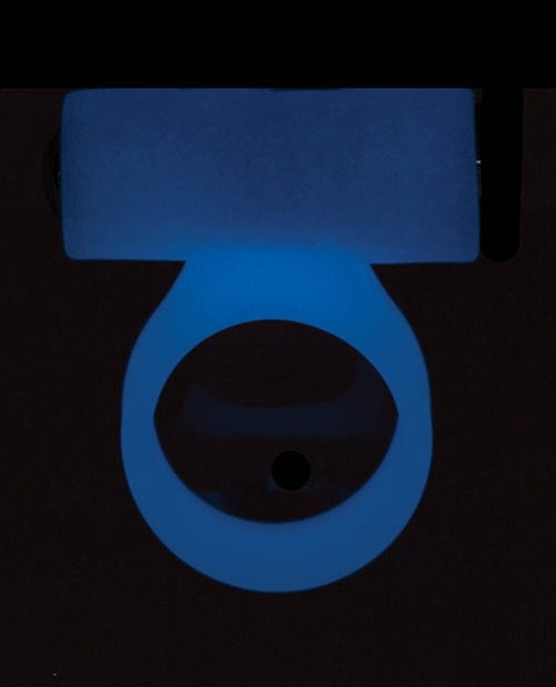 Cosmic Cock Ring w/Rechargeable Bullet - 9 Functions Glow in the Dark Penis Enhancement