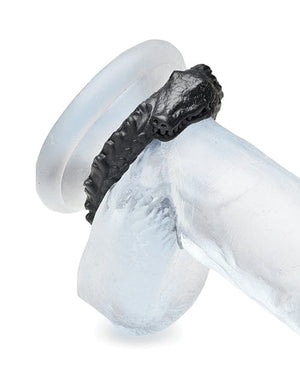 Creature Cocks Caiman Silicone Cock Ring - Black Penis Enhancement