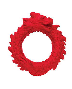 Creature Cocks Rise of the Dragon Silicone Cock Ring - Red Penis Enhancement