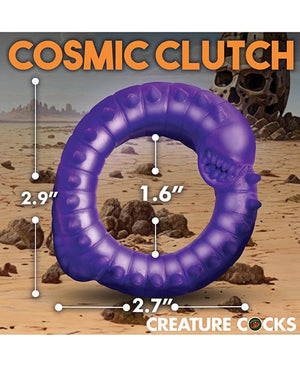 Creature Cocks Slitherine Silicone Cock Ring - Purple Penis Enhancement