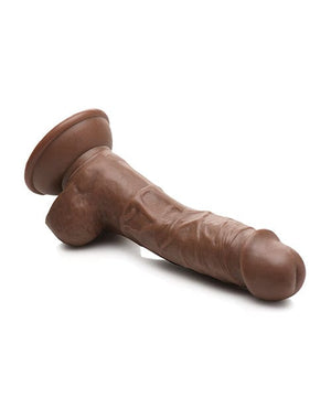 Curve Toys Fantasy Jock Weightlifting Wesley 7" Dildo w/Balls - Dark Dongs & Dildos