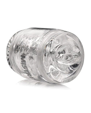 Curve Toys Mistress Double Shot Ass & Mouth Mini Masturbator - Clear Dolls & Masturbators