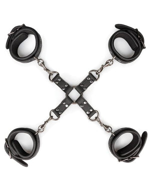 Easy Toys Hogtie w/Hand & Anklecuffs - Black Bondage Blindfolds & Restraints