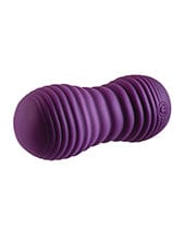 Evolved Eager Egg Vibrating & Thrusting Egg w/Remote - Purple Stimulators