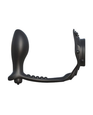 Fantasy C-Ringz Rock Hard Ass-Gasm Vibrating Ring - Black Penis Enhancement