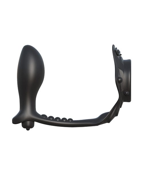 Fantasy C-Ringz Rock Hard Ass-Gasm Vibrating Ring - Black Penis Enhancement