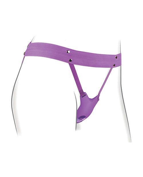 Fantasy For Her Ultimate Butterfly Strap On - Purple Stimulators
