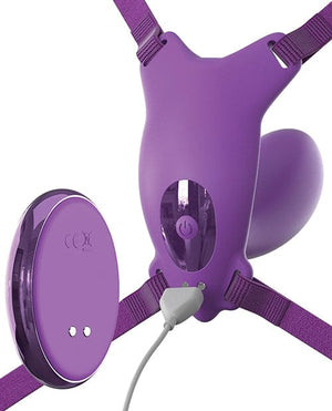 Fantasy For Her Ultimate G-Spot Butterfly Strap On - Purple Stimulators
