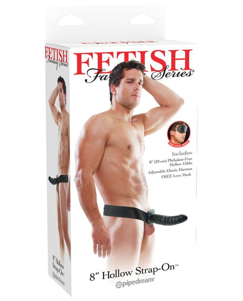"Fetish Fantasy Series 8"" Hollow Strap On" Black Strap Ons