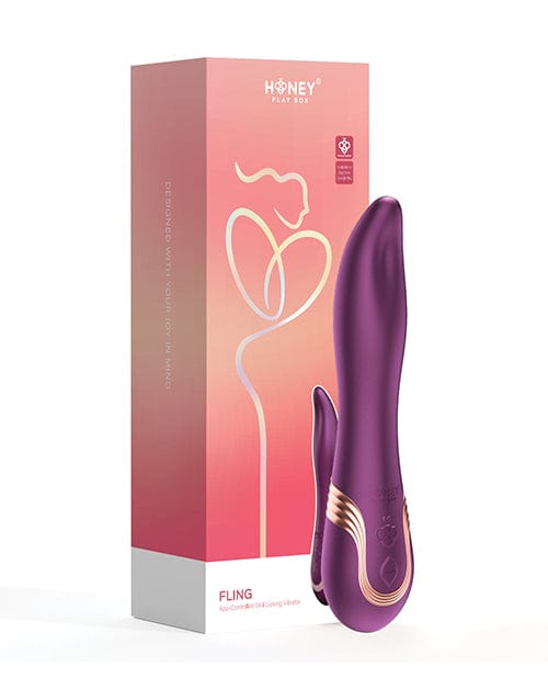 Fling Tongue like Oral Licking Vibrator - Purple Stimulators
