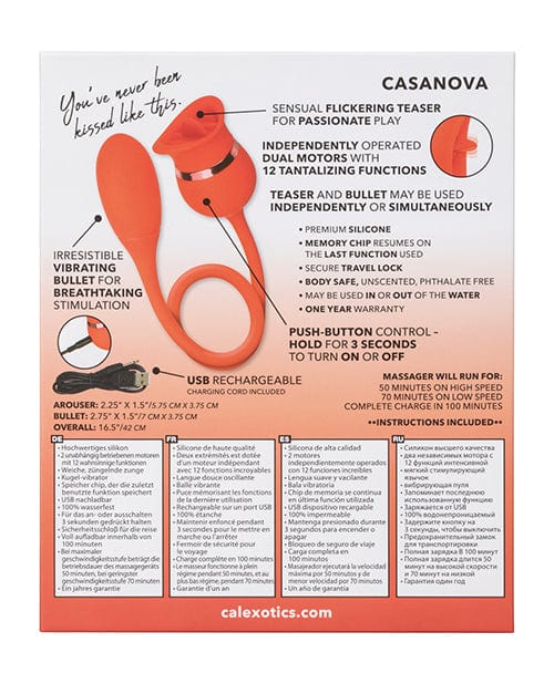 French Kiss Casanova - Red Stimulators