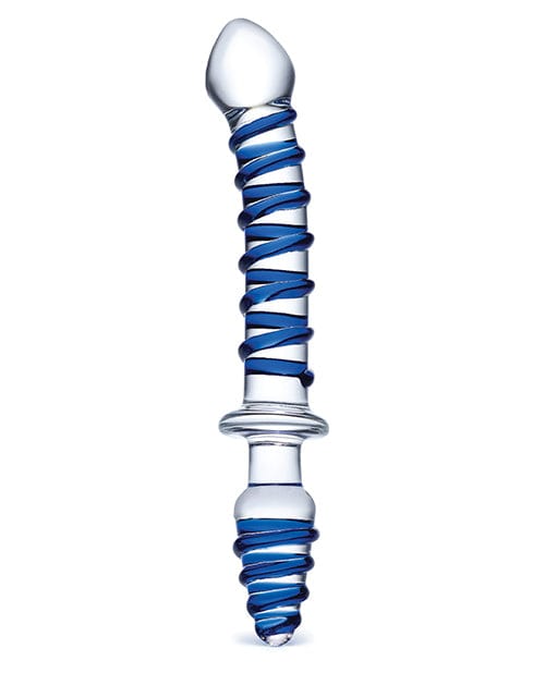 Glas 10" Mr. Swirly Double Ended Glass Dildo & Butt P Dongs & Dildos