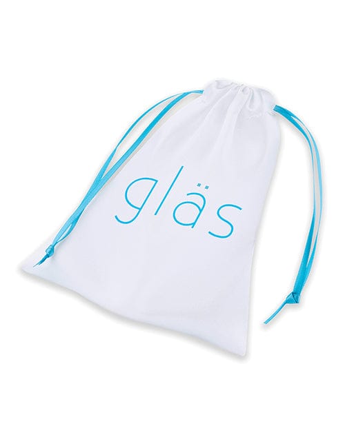 Glas 3.5" Bling Bling Glass Butt Plug - Clear Anal Products