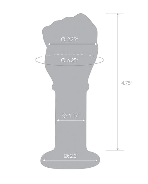 Glas 5" Fist Butt Plug Anal Products