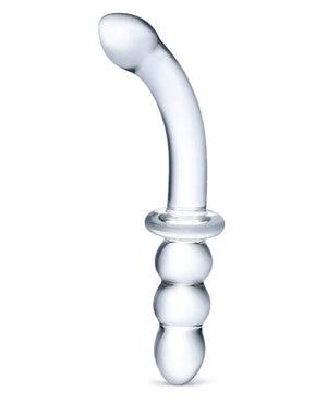 Glas 8" Ribbed G-Spot Glass Dildo Dongs & Dildos