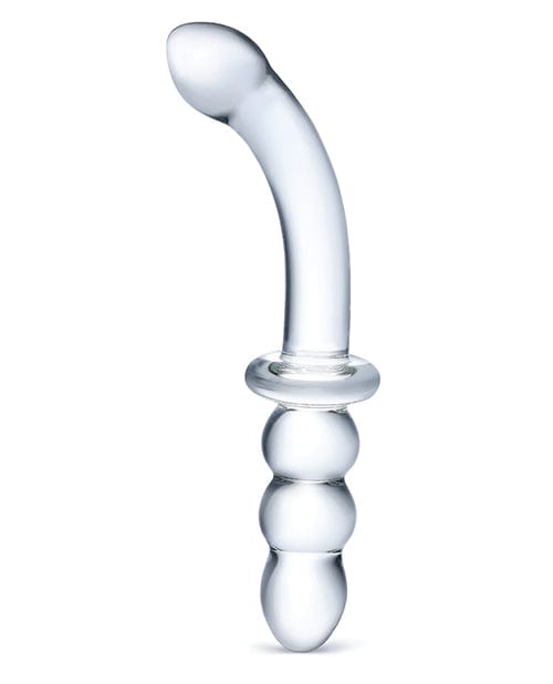 Glas 8" Ribbed G-Spot Glass Dildo Dongs & Dildos