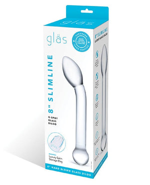 Glas 8" Slimline G-Spot Glass Dildo Dongs & Dildos