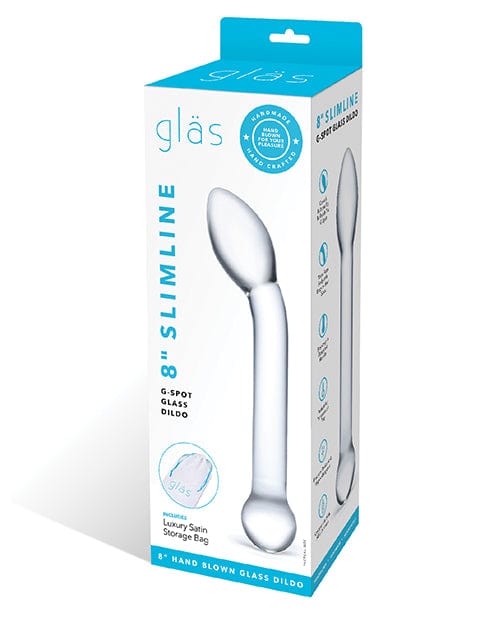 Glas 8" Slimline G-Spot Glass Dildo Dongs & Dildos