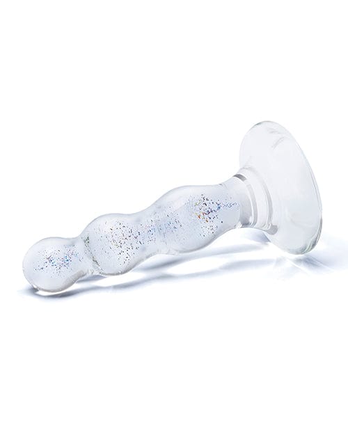 Glas Triple Play Beaded Butt Plug - Clear Anal Products