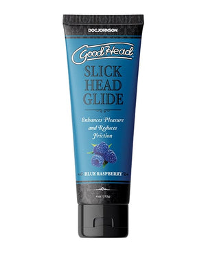 GoodHead Slick Head Glide Boxed - 4 oz Blue Raspberry Lubricants