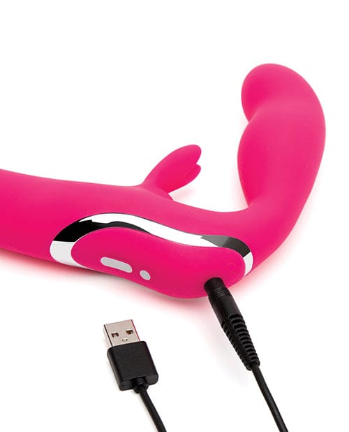 Happy Rabbit Strapless Strap on Rabbit Vibe - Pink Vibrators