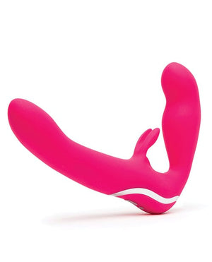 Happy Rabbit Strapless Strap on Rabbit Vibe - Pink Vibrators
