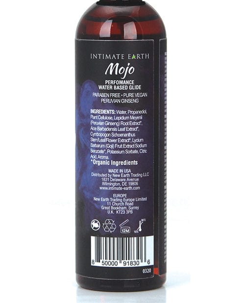 Intimate Earth Mojo Water Based Performance Glide - 4 oz Peruvian Ginseng Lubricants