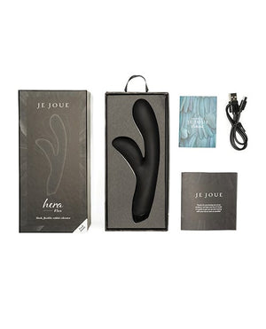 Je Joue Hera Flex Rabbit Vibrator - Black Vibrators