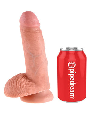 "King Cock 7"" Cock W/balls" Dongs & Dildos